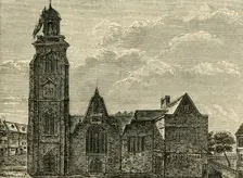 West View of the Old Church of St. Martin's-in-the-Fields; Pulled Down in 1721 (1881). Creator: Unknown