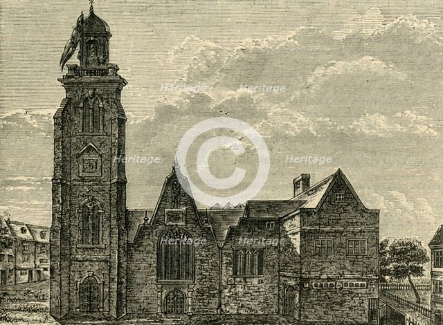 'West View of the Old Church of St. Martin's-in-the-Fields; Pulled Down in 1721', (1881). Creator: Unknown.