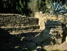 West wall from inside of the enclosure, El Puig de Sant Andreu, Ullastret, Catalonia, Spain, (1999). Creator: LTL