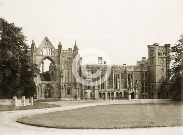 West aspect of Newstead Abbey, Nottinghamshire, c1900. Creator: Henson & Co.