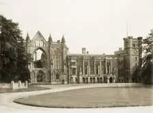 West aspect of Newstead Abbey, Nottinghamshire, c1900. Creator: Henson & Co