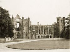 West aspect of Newstead Abbey, Nottinghamshire, c1900. Creator: Henson & Co