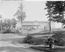 West approach, Hotel Champlain, Bluff Point, N.Y., between 1900 and 1920. Creator: Unknown