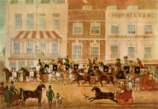 West Country Mails at the Gloucester Coffee House, Piccadilly c1830, 1943). Creator: Unknown