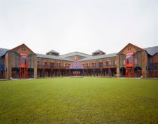 West Dorset County Hospital, Dorchester, West Dorset, Dorset, 08/04/1987. Creator: John Laing plc