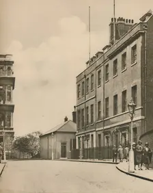 West End of Downing Street, "No.10" and a Glimpse of the Foreign Office c1935. Creator: Donald McLeish