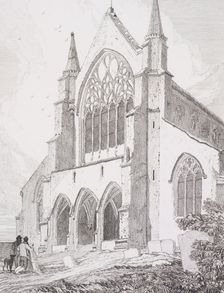 West end of Snettisham Church, Norfolk, 1815. Creator: John Sell Cotman