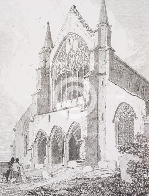 West end of Snettisham Church, Norfolk, 1815. Creator: John Sell Cotman.