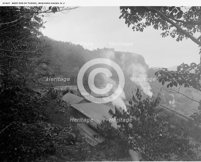 West end of tunnel, Manunka Chunk, N.J., between 1900 and 1906. Creator: Unknown.