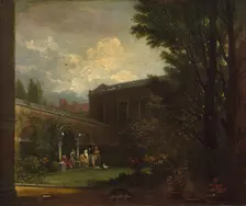 West Family in the Studio Garden, 1808-1809. Creator: Benjamin West