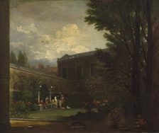 West Family in the Studio Garden, 1808-1809. Creator: Benjamin West