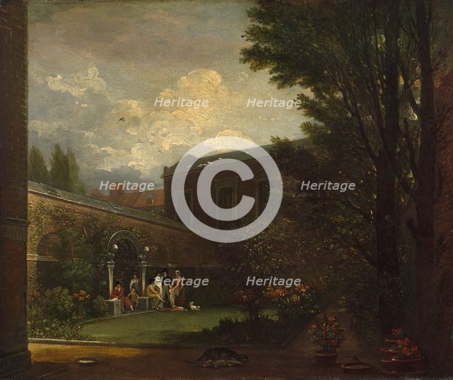 West Family in the Studio Garden, 1808-1809. Creator: Benjamin West.