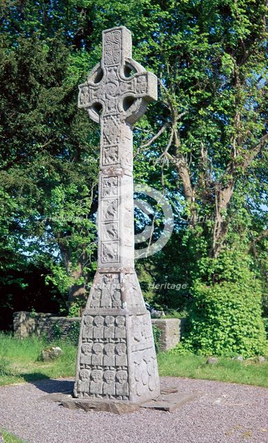 West face of the Celtic Moone high cross, 9th century. Artist: Unknown
