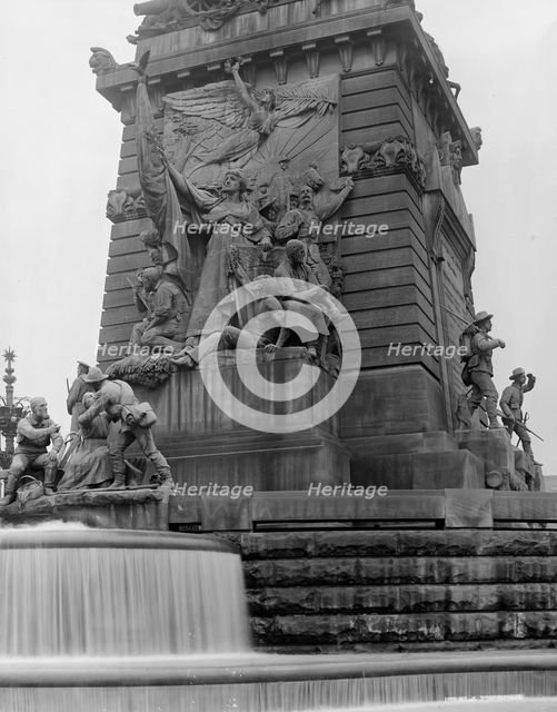 West Face, Soldiers' and Sailors' Monument, Indianapolis, Ind., between 1900 and 1906. Creator: Unknown.