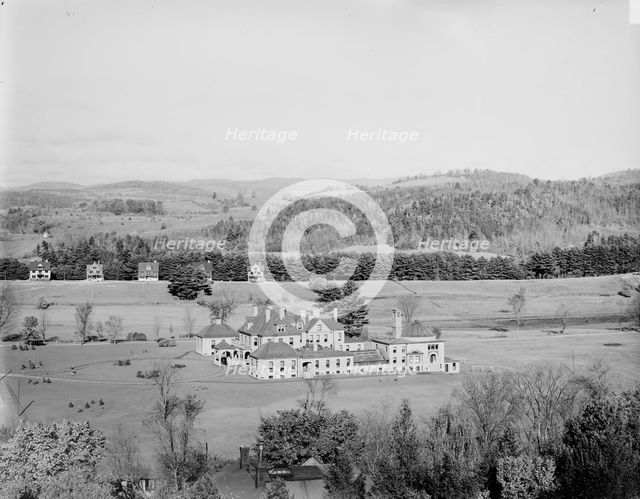 West from Bartlett Tower, Dartmouth Park, Hanover, N.H., ca 1900. Creator: William H. Jackson.