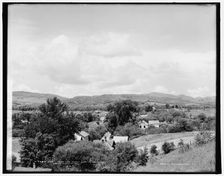 West from the depot, East Clarendon, Green Mountains, between 1900 and 1906. Creator: Unknown