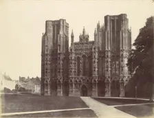 West Front, Wells, 1857. Creator: Alfred Capel-Cure