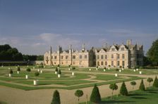 West front and parterre, Kirby Hall, Northamptonshire, 1998. Artist: N Corrie