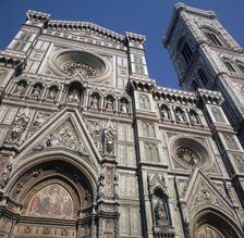 West front of the Basilica di Santa Maria del Fiore, 14th-15th century. Artist: Giotto