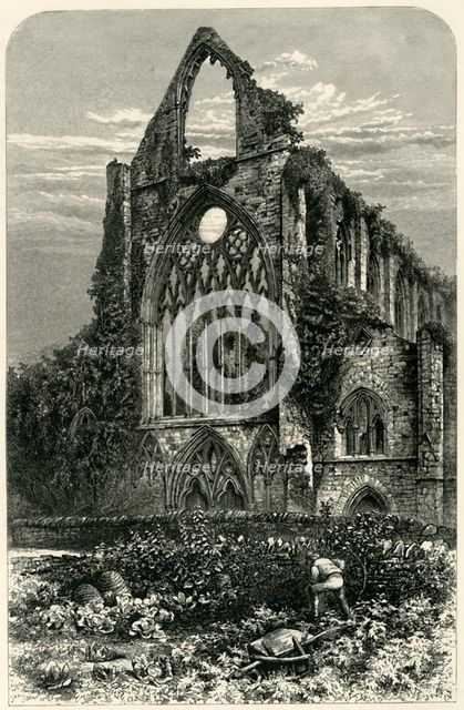 'West Front of Tintern Abbey', c1870.