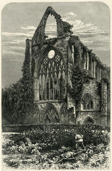 West Front of Tintern Abbey c1870
