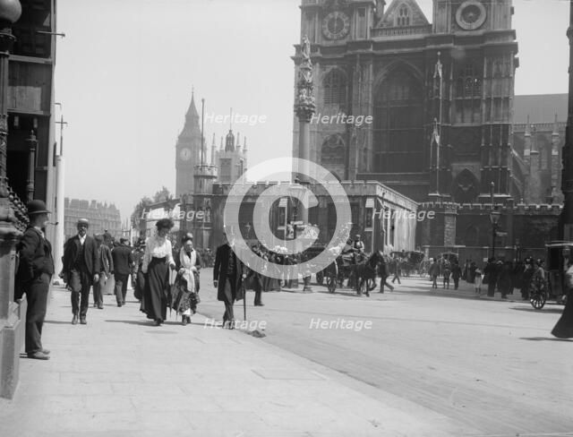 West front of Westminster Abbey, London, 1902. Artist: Unknown