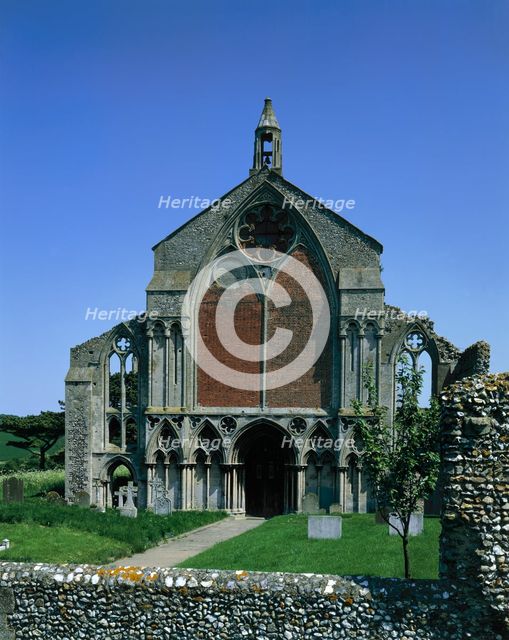 West front of Binham Priory, Norfolk, 1985. Artist: Unknown
