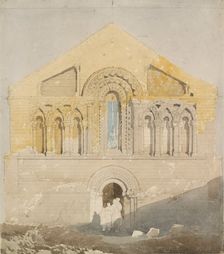 West Front of Castle Rising Church, Norfolk, early 19th century. Artist: John Sell Cotman