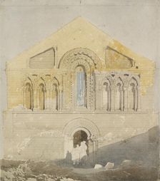 West Front of Castle Rising Church, Norfolk, early 19th century. Artist: John Sell Cotman