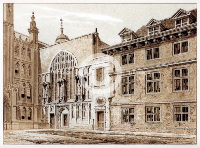 West front of Guildhall Chapel, City of London, 1886. Artist: William Griggs
