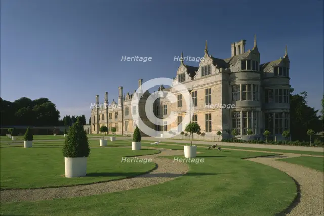 West front of Kirby Hall, Northamptonshire, 1998. Artist: N Corrie