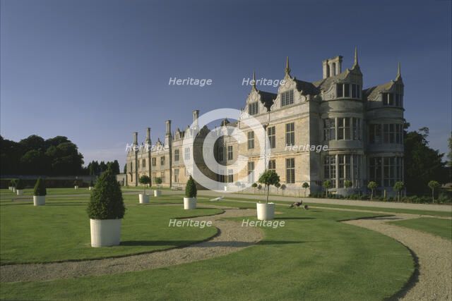 West front of Kirby Hall, Northamptonshire, 1998. Artist: N Corrie