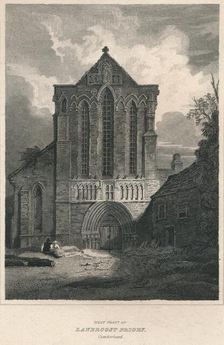 West Front of Lanercost Priory. Cumberland 1814. Artist: John Greig