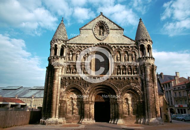 West front of Notre Dame, 12th century. Artist: Unknown