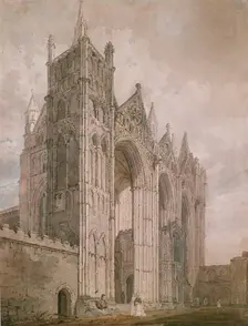 West Front of Peterborough Cathedral, 1794