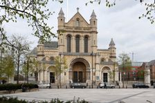 West front of St Anne's Cathedral, Belfast, Northern Ireland, 2010. Creator: Peter Thompson