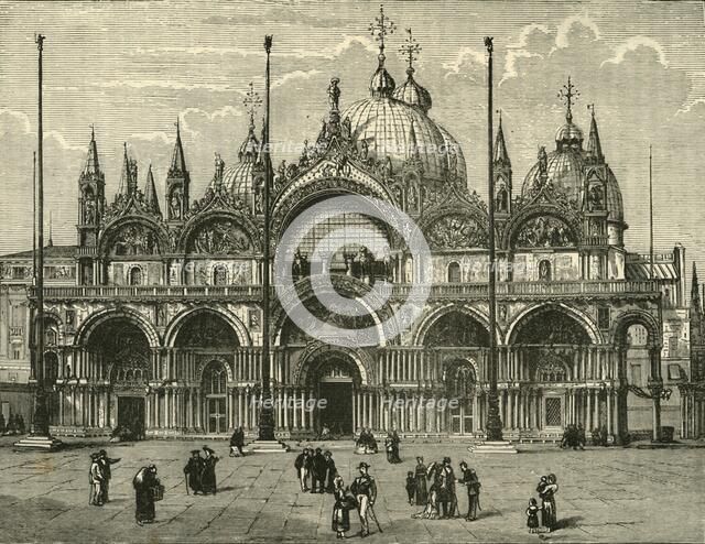 'West Front of St. Mark's, Venice', 1890. Creator: Unknown.