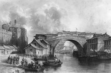 West Gate of Ching-keang-foo (Zhenjiang), China, 21 July 1842 (c1857).Artist: MJ Starling