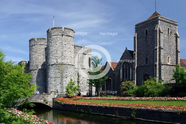 West Gate Towers, Canterbury, Kent. Creator: Peter Thompson.