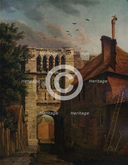 'West Gate, Winchester', 1779. Artist: Michael Angelo Rooker.