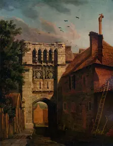 West Gate, Winchester 1779. Artist: Michael Angelo Rooker