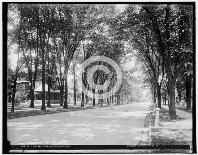 West Genesee Street, Syracuse, between 1890 and 1901. Creator: Unknown.