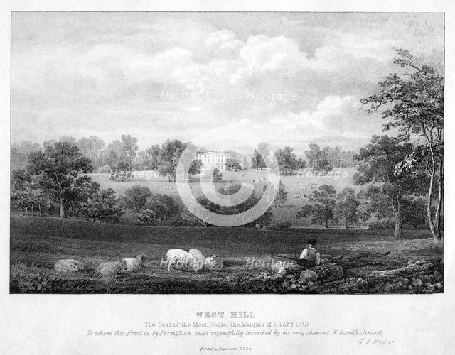 West Hill, near Wandsworth, London, 19th century.Artist: George Frederick Prosser