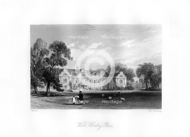 West Horsley, Surrey, 19th century.Artist: MJ Starling