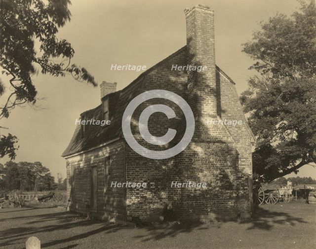 West House, Deep Creek, Accomack County, Virginia, between c1930 and 1939. Creator: Frances Benjamin Johnston.