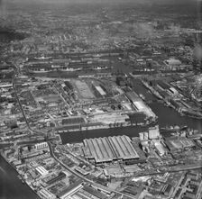 West India and Millwall Docks, Tower Hamlets, London, 1963. Artist: Aerofilms