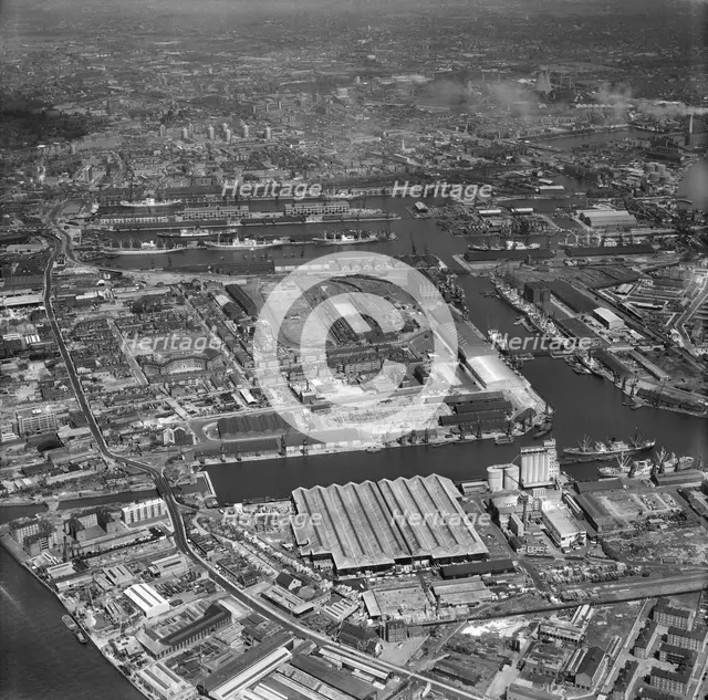 West India and Millwall Docks, Tower Hamlets, London, 1963. Artist: Aerofilms.