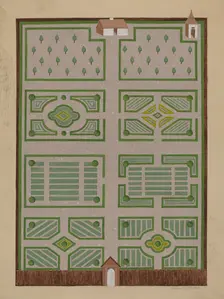 West India Company's Garden, c. 1936. Creator: Helen Miller