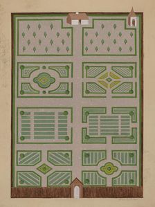 West India Company's Garden, c. 1936. Creator: Helen Miller