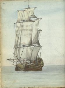 West Indiaman, 1779-1787. Creator: Jan Brandes